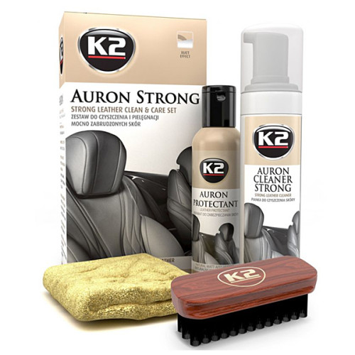 K2 AURON STRONG SET MATT - súprava na čistenie a starostlivosť na velké znečistenie kože