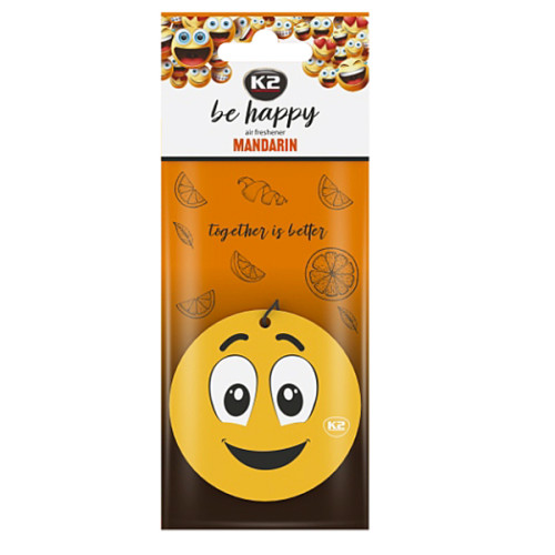 K2 BE HAPPY 5g Mandarin - osviežovač vzduchu K2 BE HAPPY 5g Mandarin - osviežovač vzduchu