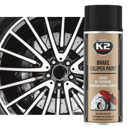 K2 BRAKE CALIPER 400ml Čierny - farba na strmene a brzdové bubny K2 BRAKE CALIPER 400ml Čierny - farba na strmene a brzdové bubny