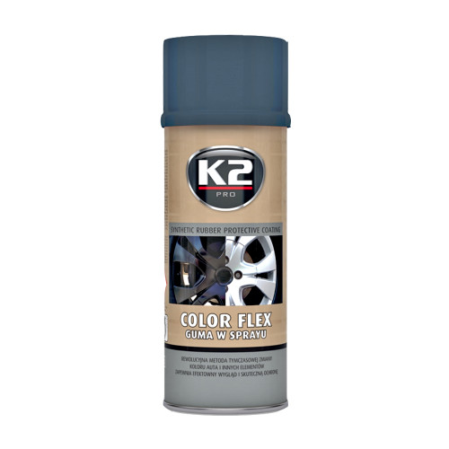 K2 COLOR FLEX 400ml Carbon - syntetická guma v spreji na dočasnú zmenu farby auta, diskov, nábytku ... K2 COLOR FLEX 400ml Carbon - syntetická guma v spreji na dočasnú zmenu farby auta, diskov, nábytku ...