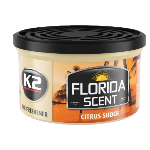 K2 FLORIDA 45g Citrus Shock - vôňa do auta v plechovke K2 FLORIDA 45g Citrus Shock - vôňa do auta v plechovke