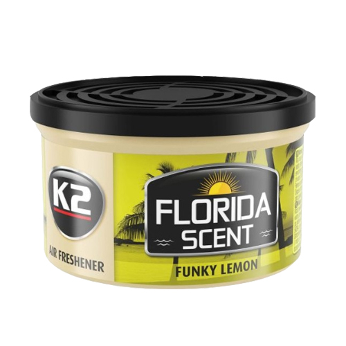 K2 FLORIDA 45g Funky Lemon - vôňa do auta v plechovke K2 FLORIDA 45g Funky Lemon - vôňa do auta v plechovke