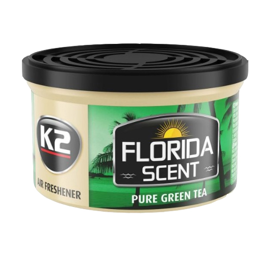 K2 FLORIDA 45g Pure Green Tea - vôňa do auta v plechovke K2 FLORIDA 45g Pure Green Tea - vôňa do auta v plechovke