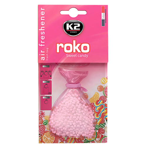 K2 ROKO 20g Sweet Candy - osviežovač vzduchu K2 ROKO 20g Sweet Candy - osviežovač vzduchu