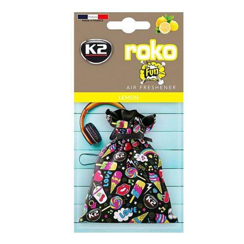K2 ROKO FUN 25g Lemon - osviežovač vzduchu K2 ROKO FUN 25g Lemon - osviežovač vzduchu