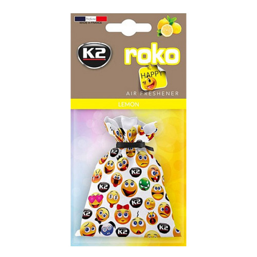 K2 ROKO HAPPY 25g Lemon - osviežovač vzduchu K2 ROKO HAPPY 25g Lemon - osviežovač vzduchu