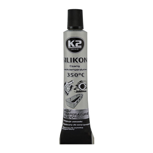 K2 SILIKON BLACK LUZ +350° 21g - vysokoteplotný silikón nahrádza tesnenie K2 SILIKON BLACK LUZ +350° 21g - vysokoteplotný silikón nahrádza tesnenie