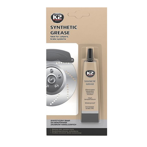 K2 SYNTHETIC GREASE 18ml - syntetické mazivo pre brzdové systémy K2 SYNTHETIC GREASE 18ml - syntetické mazivo pre brzdové systémy