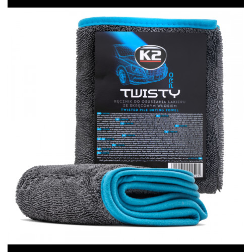 K2 TWISTY PRO - mikrovlákno 60x40, s krútenými štetinami na jednej strane a hladkými štetinami na druhej strane